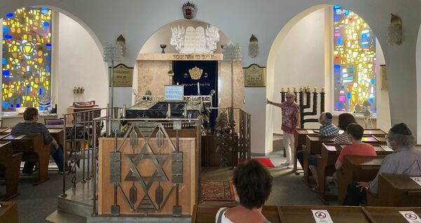Bild:Besuch der Synagoge im Jüdischen Gemeindezentrum Shalom Europa Würzburg